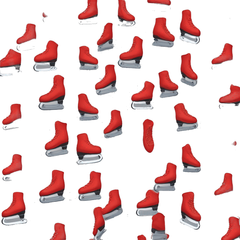 Red hockey skate emoji