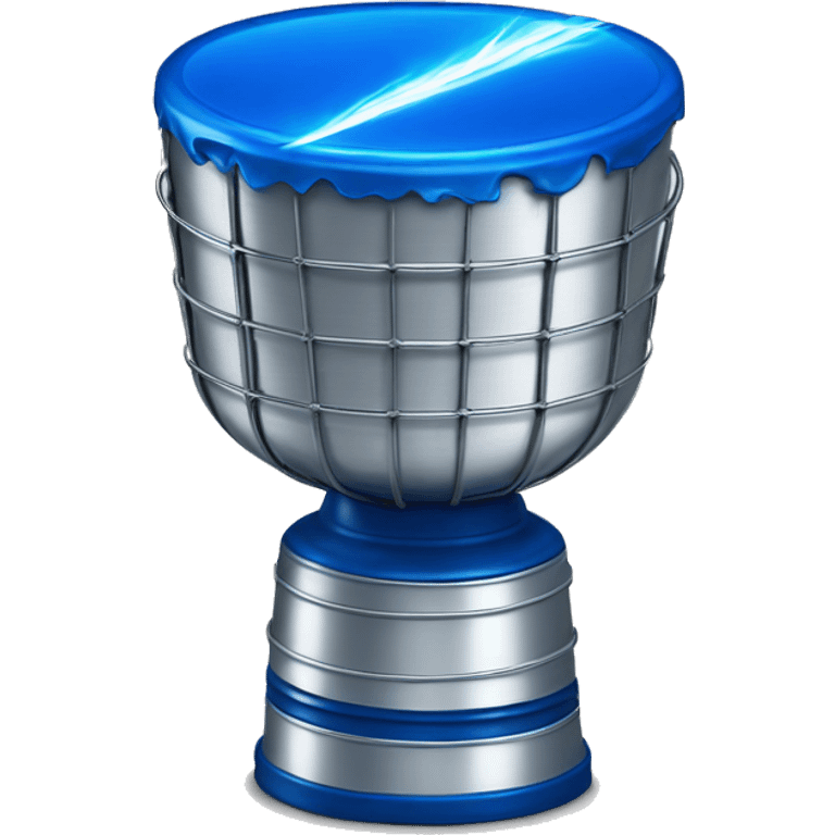 Electric blue Stanley cup emoji