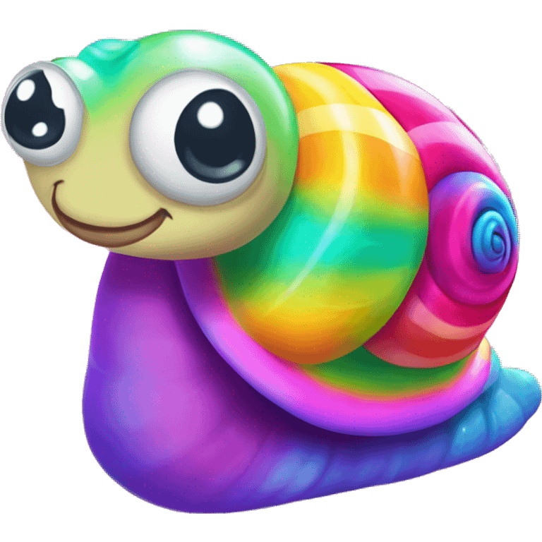 Lisa frank cute snail  emoji