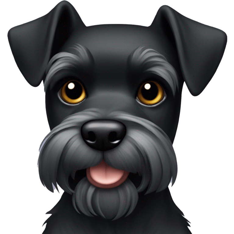 Black mini schnauzer emoji