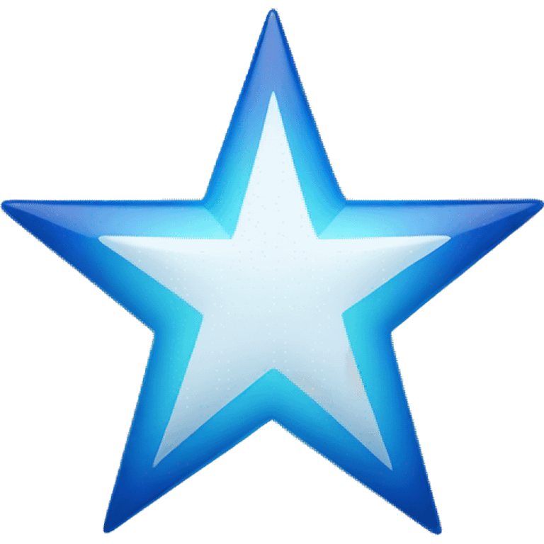 blue star with 11 angle in the center have a white tick emoji