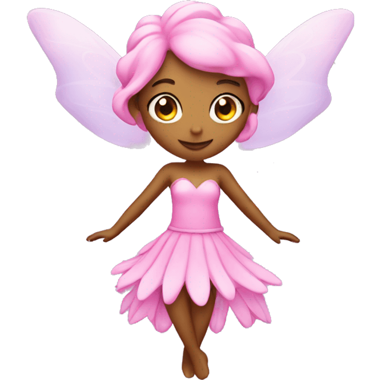 pink fairy with stars emoji