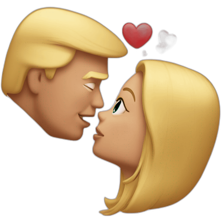 trump kissing his daughter, positivity, inclusiveness emoji