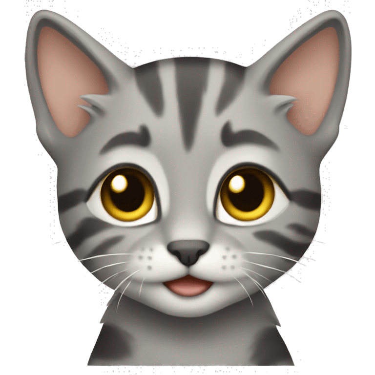 grey tabby kitten emoji