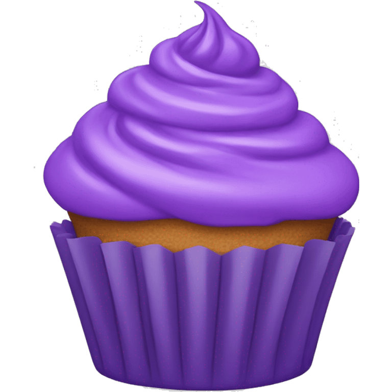 Purple cupcake emoji