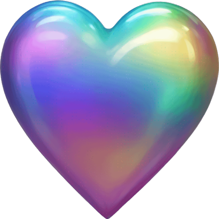 shiny iridescent scale heart emoji