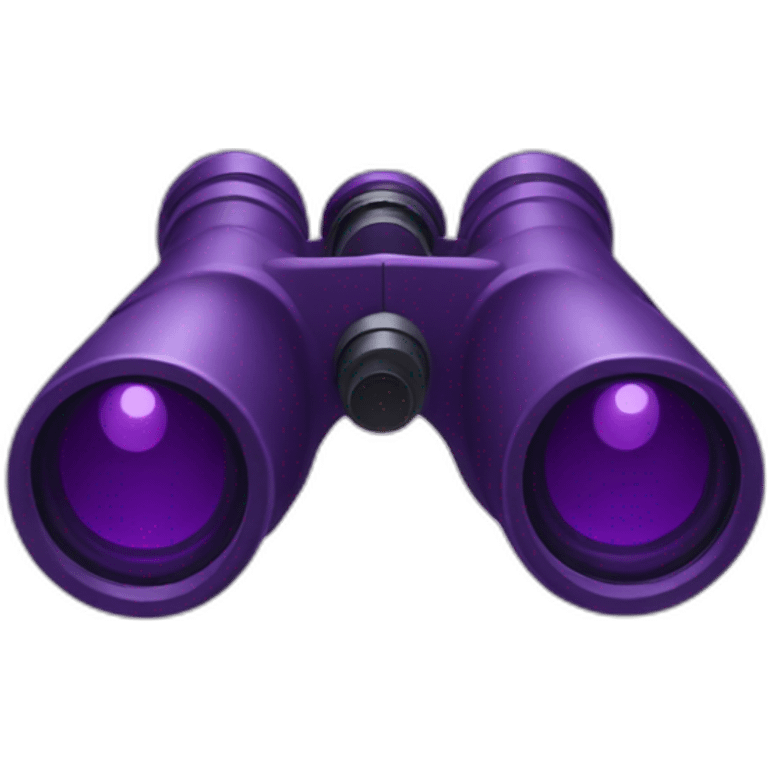 purple binoculars emoji