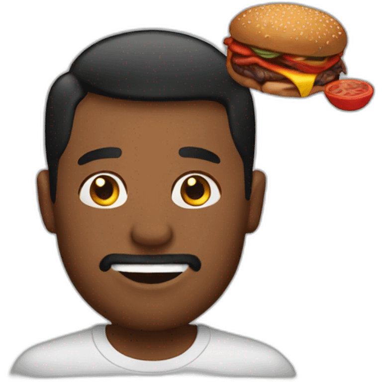 a guy obsessed with bbq emoji