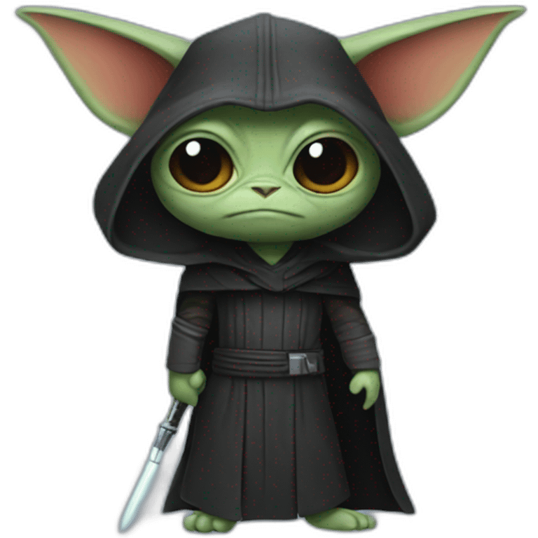 Grogu as a Sith emoji