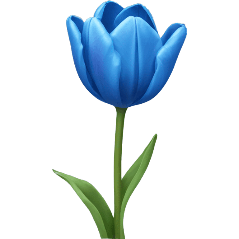 Blue tulips emoji