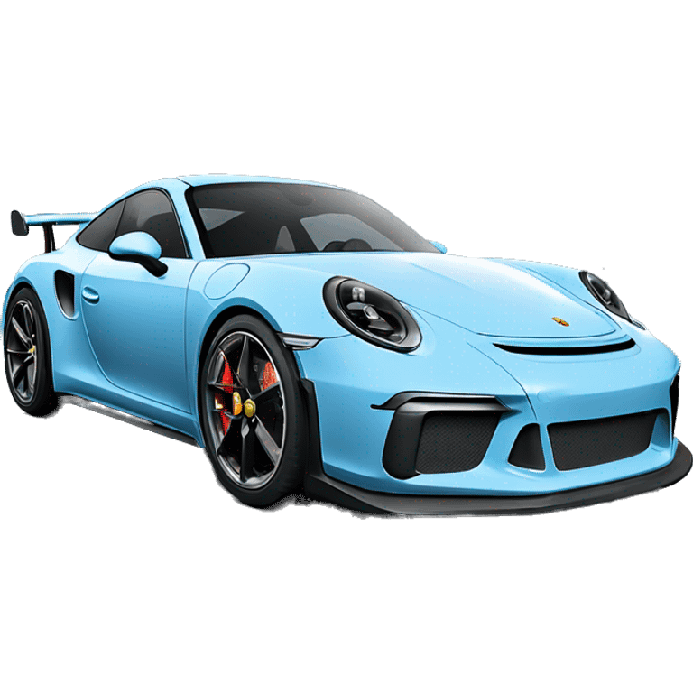 Light blue porsche gt3 2019 emoji