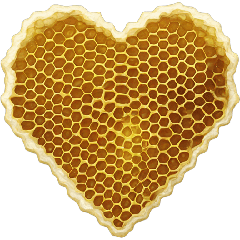 Honey comb heart emoji