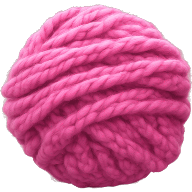 Pink wool emoji