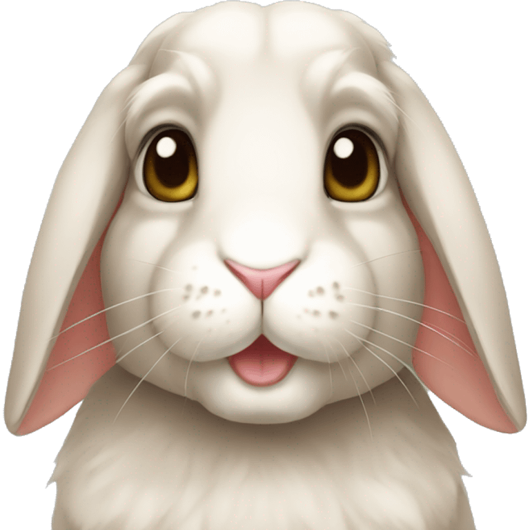 anthro lop ear rabbit emoji