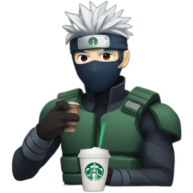 kakashi drinks starbucks emoji