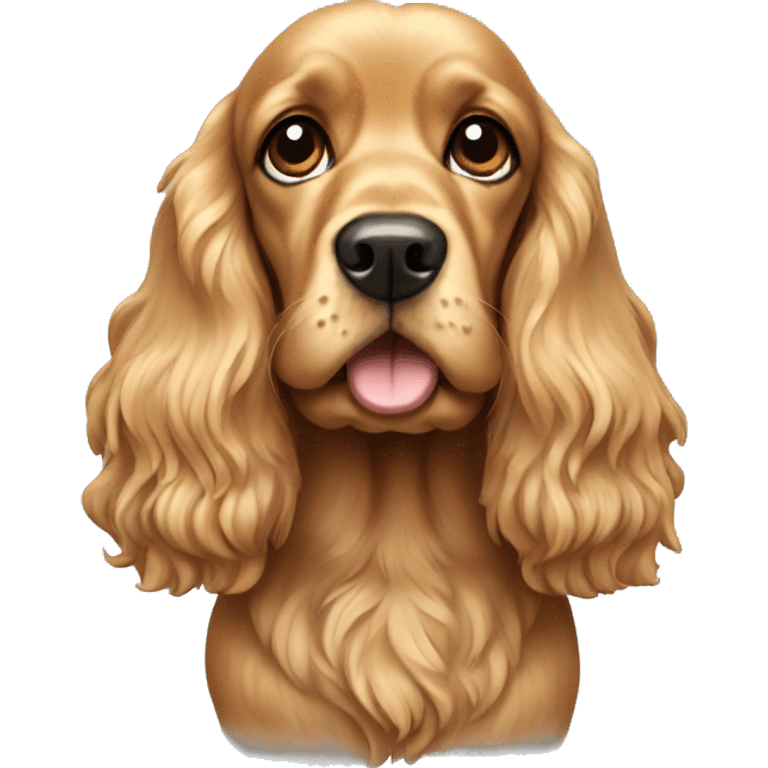 Golden cocker spaniel emoji