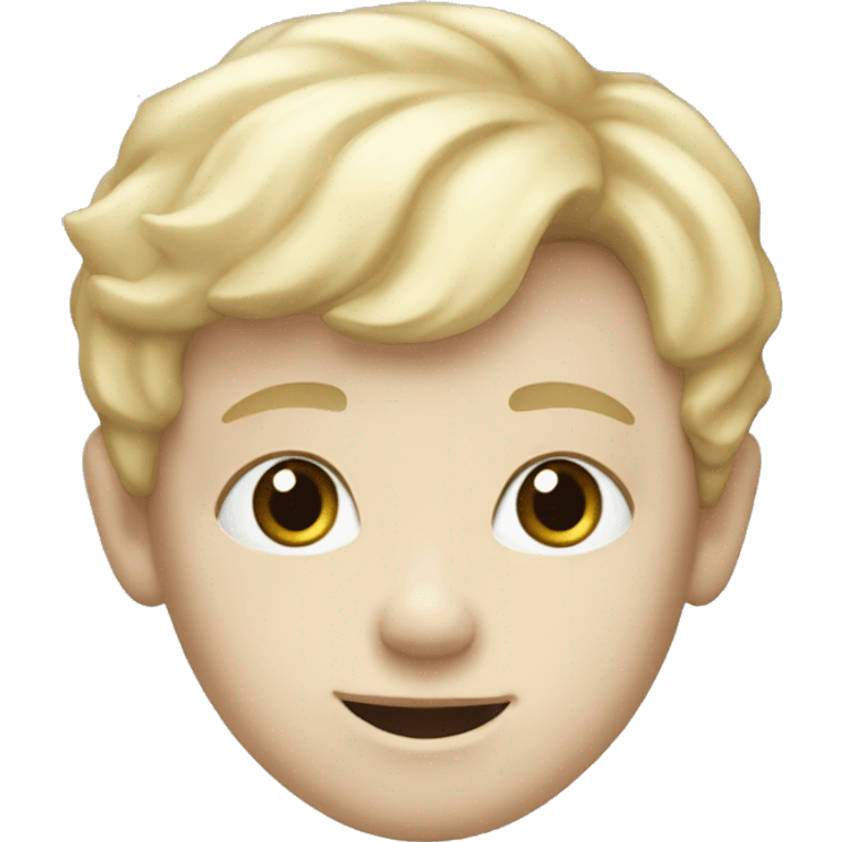 A porcelain blond boy emoji