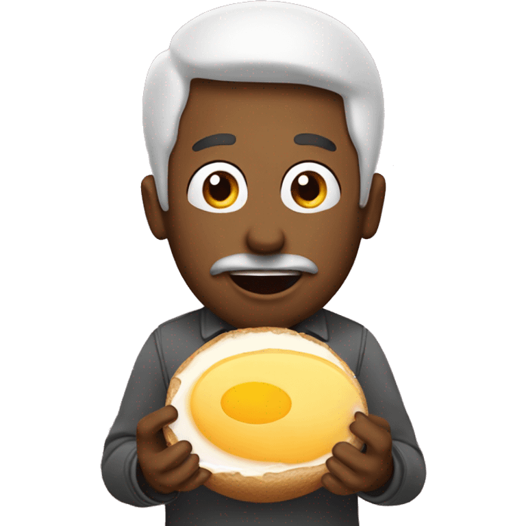 man eating eggplanet emoji