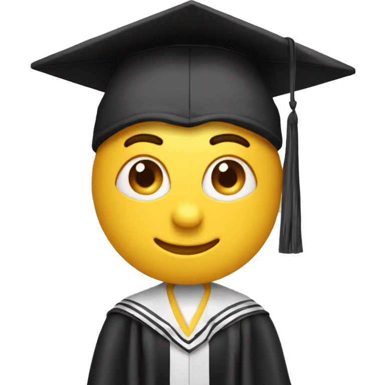 mono con gorro de graduacion emoji