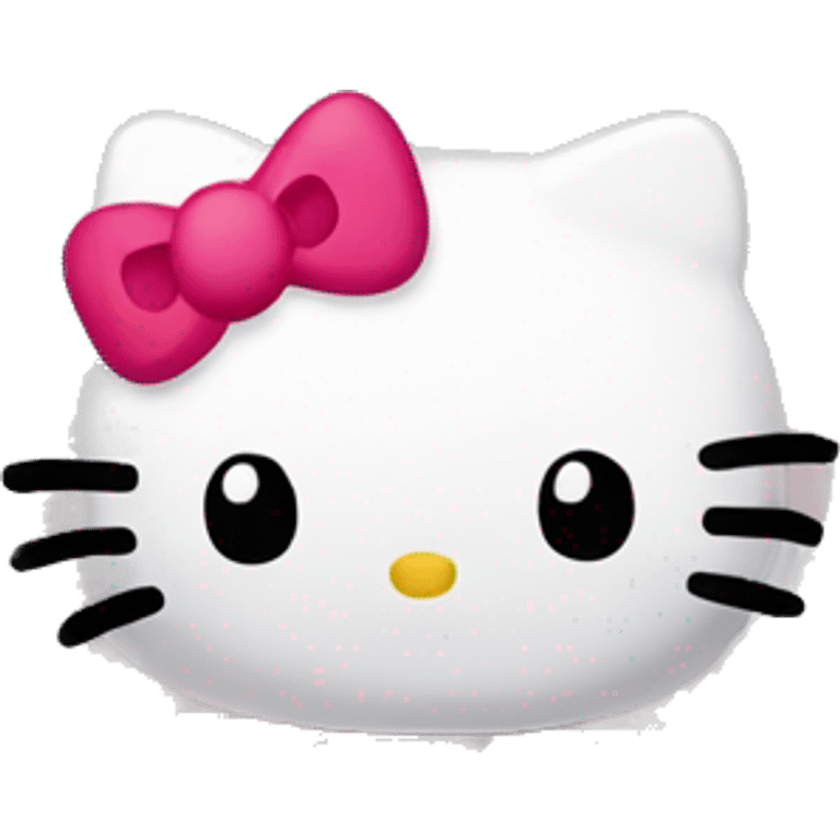 Hello kitty on a plane emoji