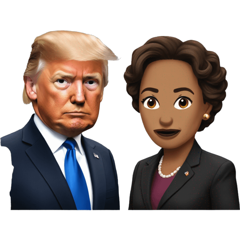 trump v harris emoji