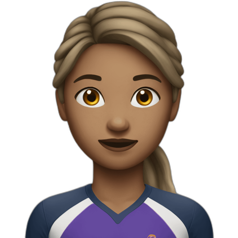 Athlete girl emoji