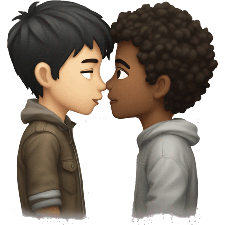 Boy x boy kiss emoji