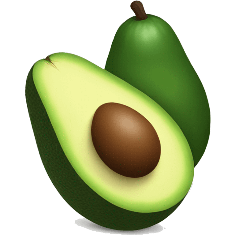 Avocado cut in half  emoji