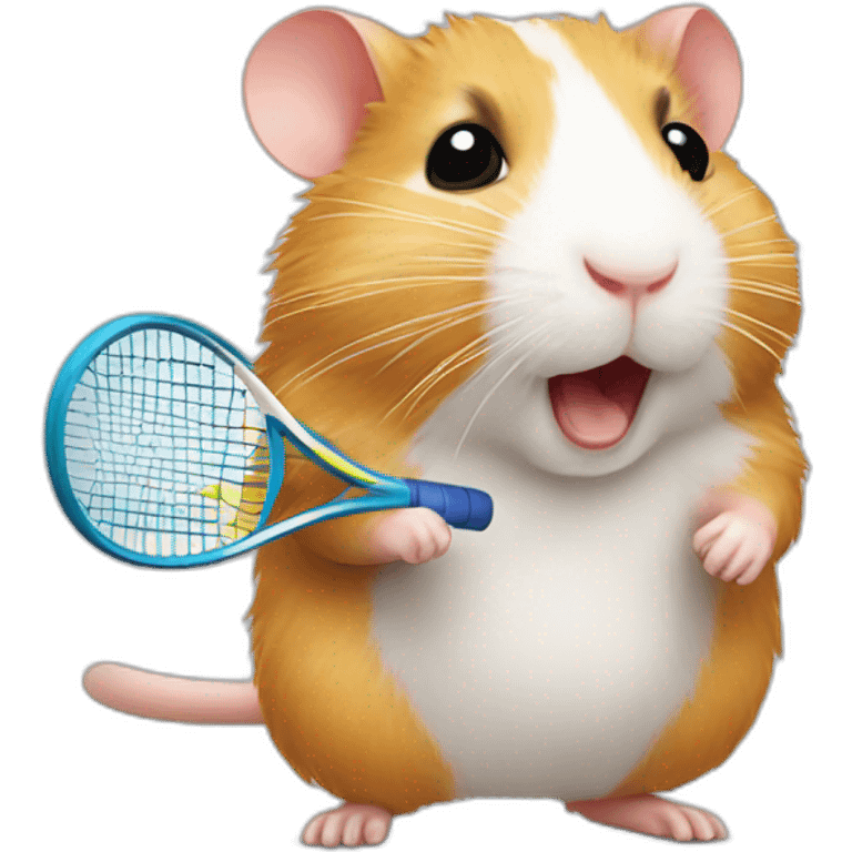 hamster playing tennis emoji