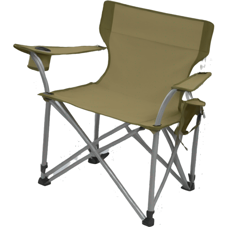 Khaki colored camping chair emoji