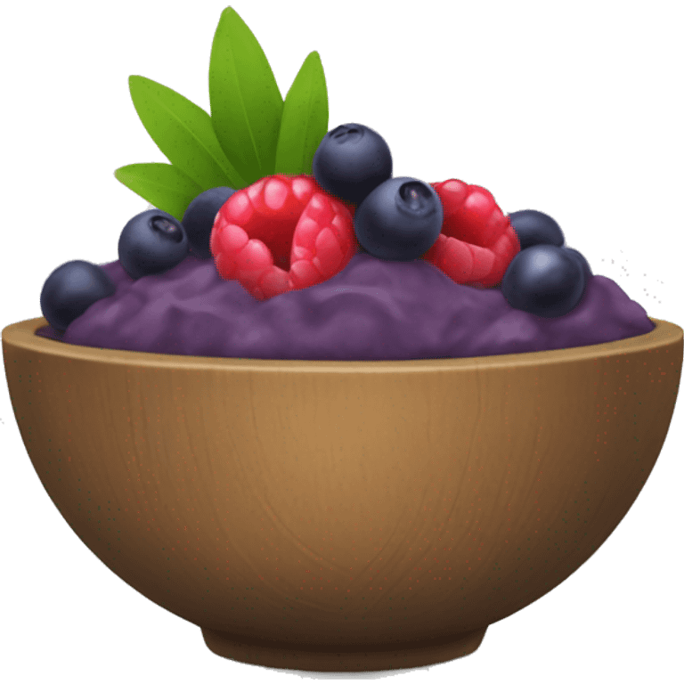 acai bowl with fruit  emoji