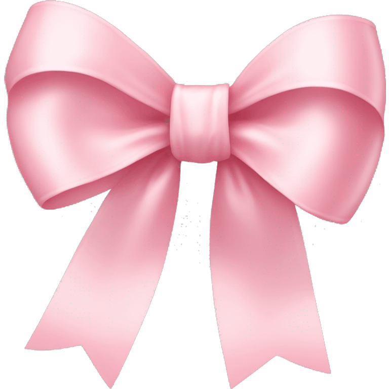 Pale pink ribbon bow emoji