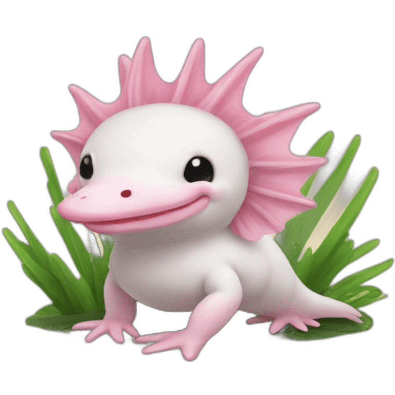 Canard et axolotl emoji