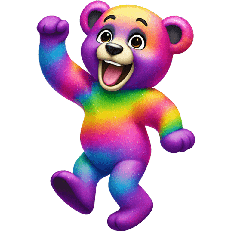 lisa frank dancing bear emoji