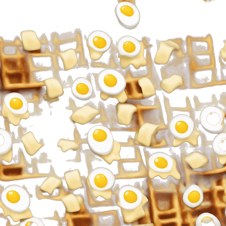 Waffle House bacon egg cheese hashbrown bowl emoji