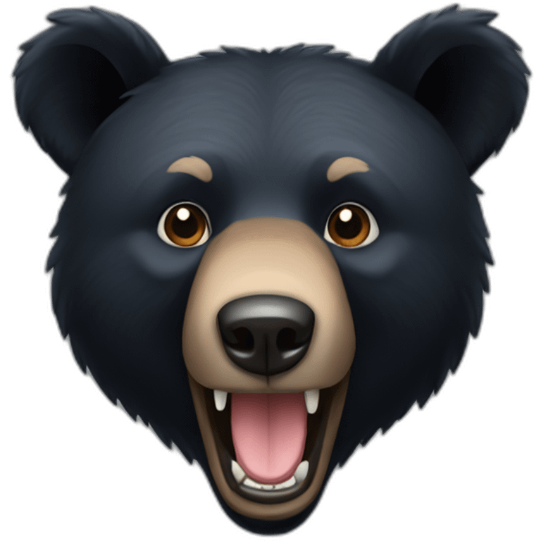 black bear emoji