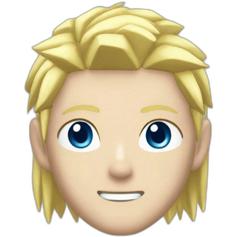 Naruto blonde hair with blue eyes emoji