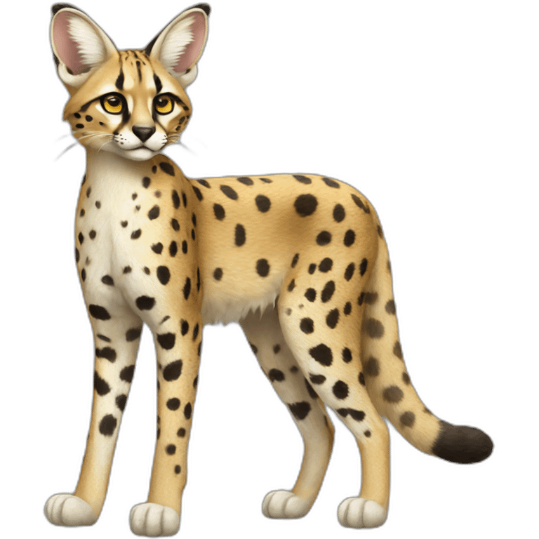 full body serval emoji