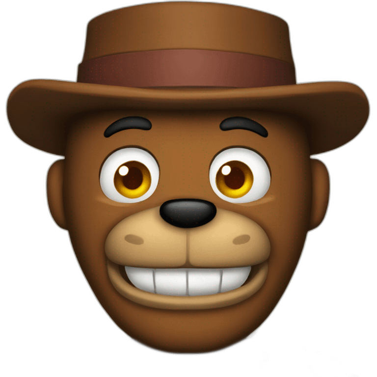 Freddy Fazbear Face Emoji emoji