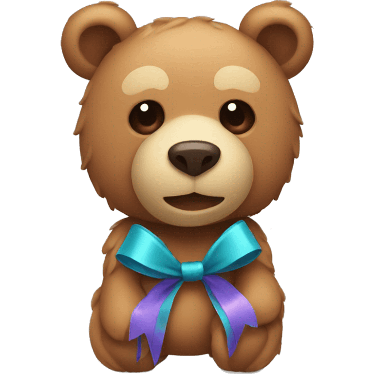 Bear with ribbon  emoji