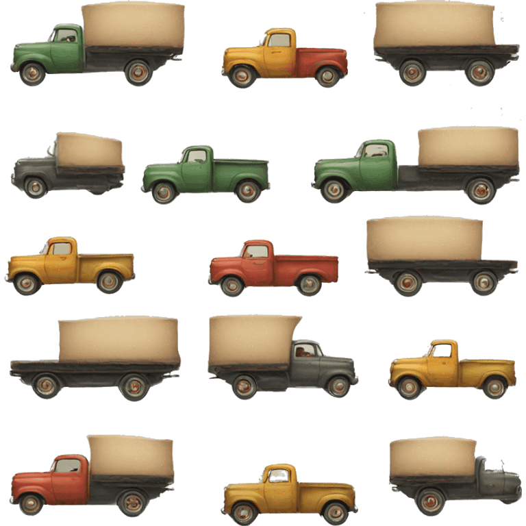 Vintage truck emoji