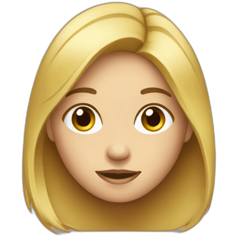 Fille avec des boutons emoji