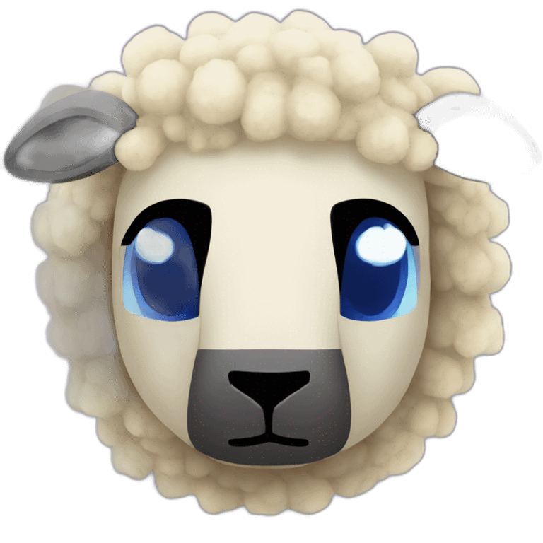 Minecraft glitter back sheep head emoji