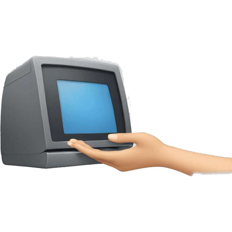 Woman Tipping Hand with computer emoji