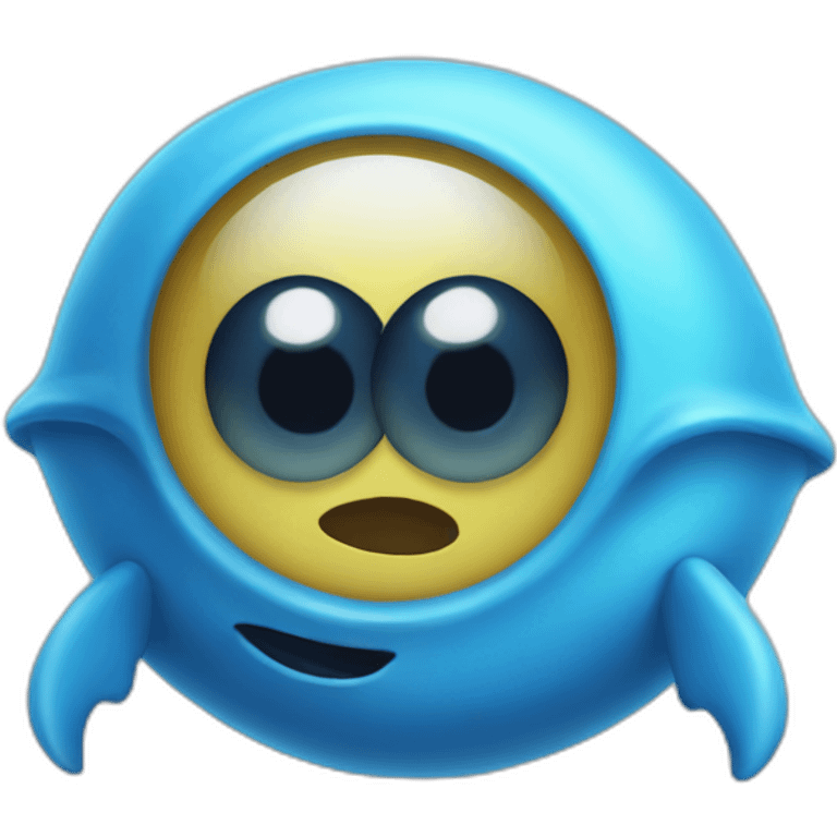 one eyed blue floating creature emoji