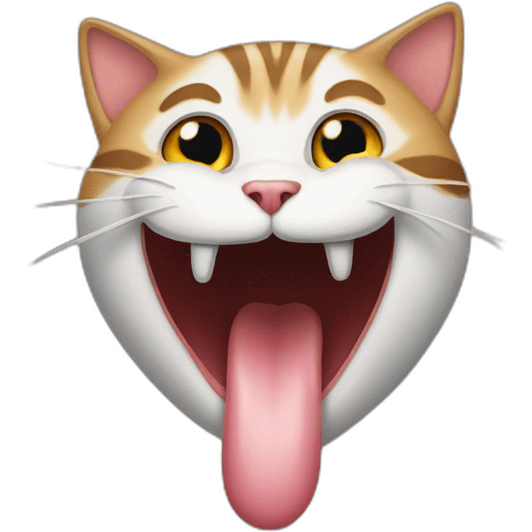 cat tongue emoji