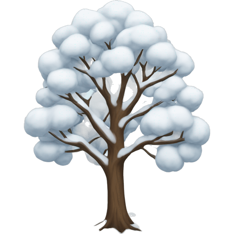 Winter tree emoji