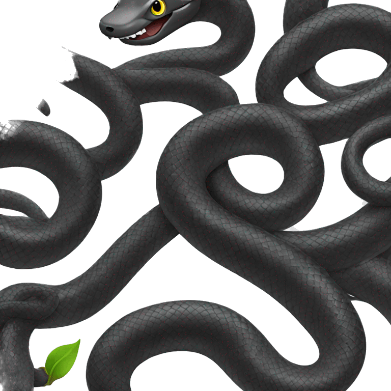 Cute Black snake emoji