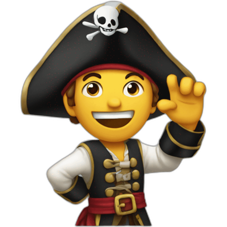 pirate salutation emoji