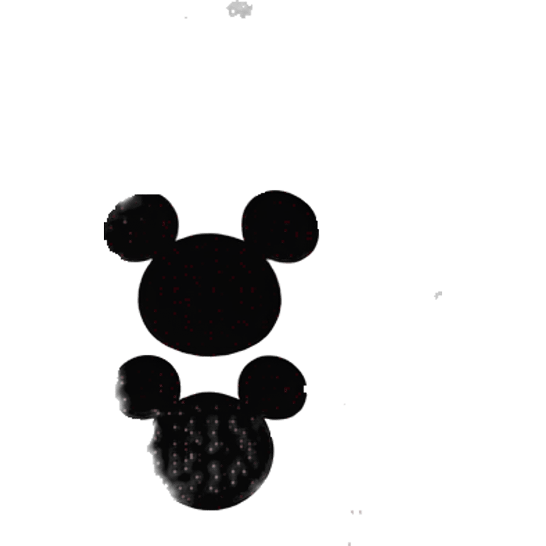 Mickey mouse Silhouette  emoji